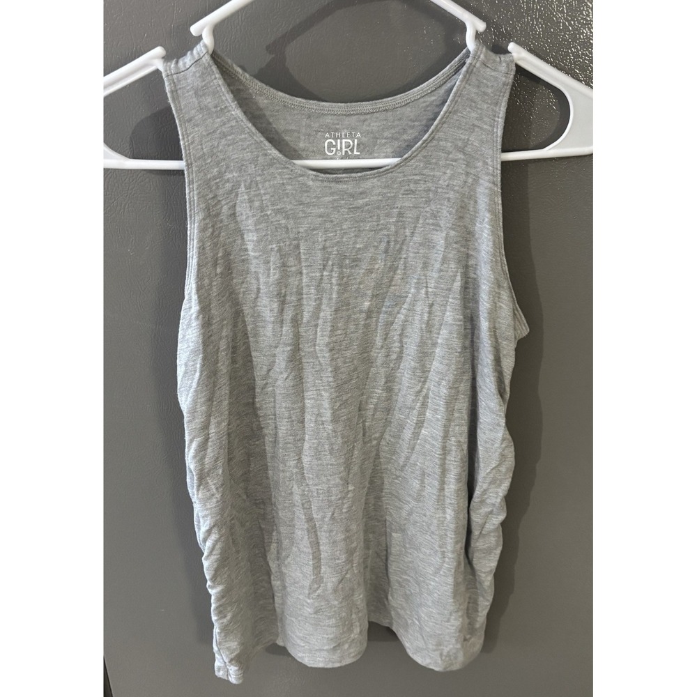Athleta Girl‎ Power Up Tank Top Size XL 14 Racerback Tank Gray